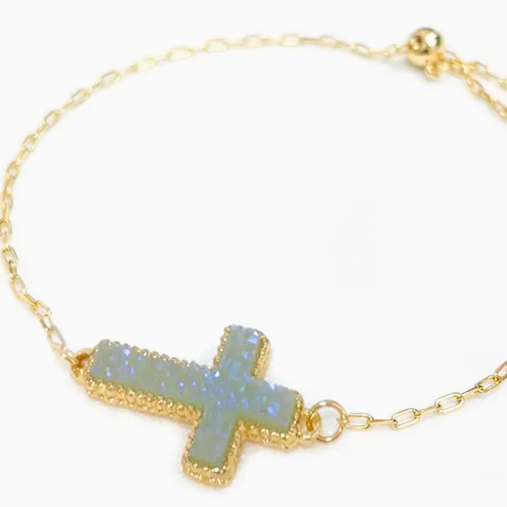 Cross Resin Druzy